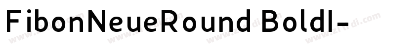 FibonNeueRound BoldI字体转换